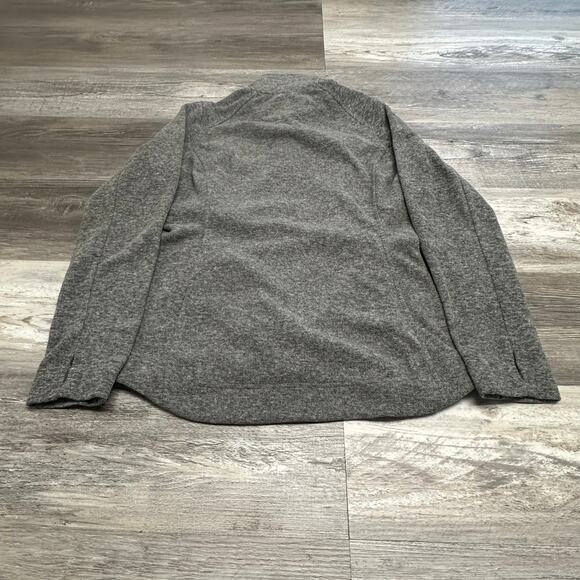 Duluth Trading‎ Co Flintock Gray Mens S Fleece Quarter Button Henley Pullover - Picture 2 of 7